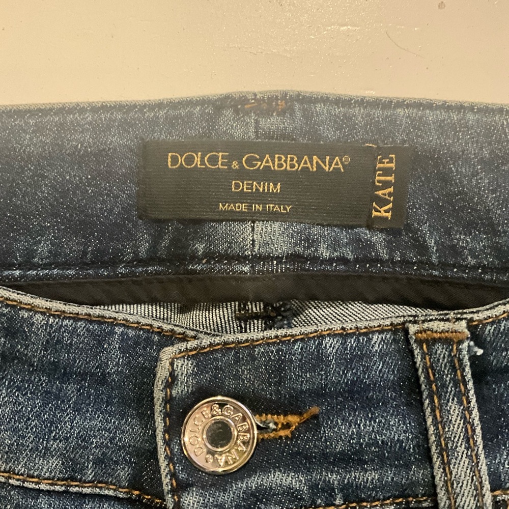 Dolce & Gabbana Dark Blue Denim “Kate”Jeans